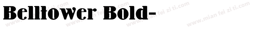 Belltower Bold字体转换